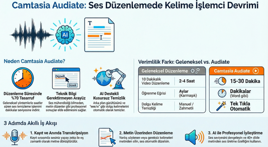 Ses Düzenlemeyi Kelime İşlemci Kadar Basit Yapan Devrim: Camtasia Audiate