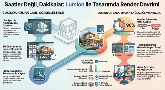 Saatler İçinde Fotorealistik Görselleştirme: Lumion ile Render Devrimi