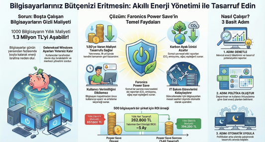 Elektrik Faturanız Çok mu Yüksek? Faronics Power Save İle %50 Enerji Tasarrufu Yapın