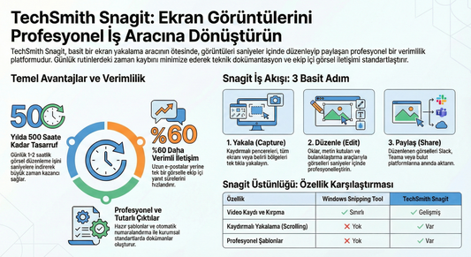 Ekran Görüntüleme İçin Saatlerce Zaman Harcamayı Bırakın: TechSmith Snagit ile Profesyonel Çıktılar Saniyeler İçinde