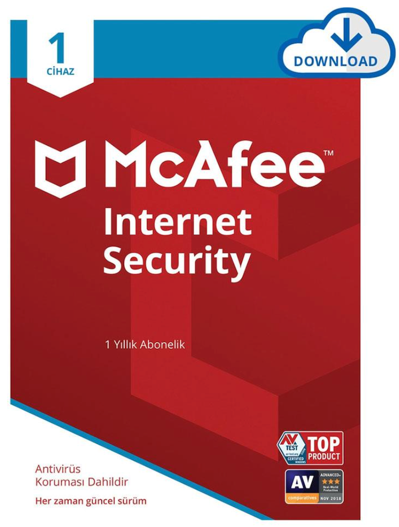McAfee Internet Security - Dijital Lisans